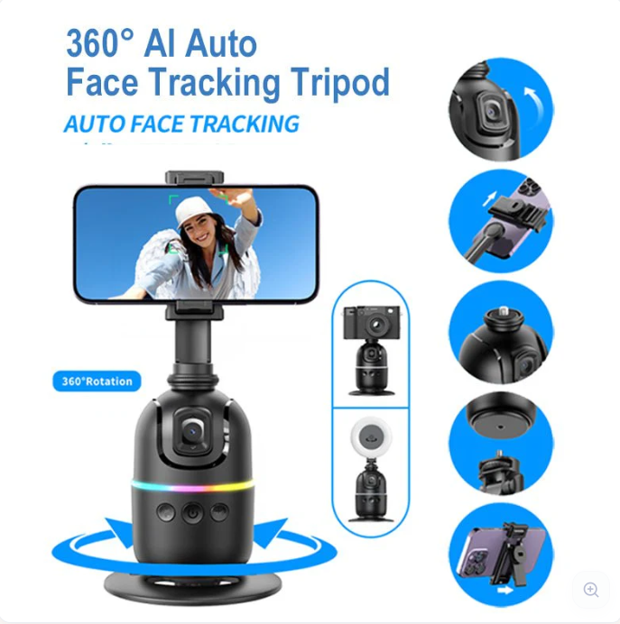 Live Video Auto Face Tracking Desktop Gimbal