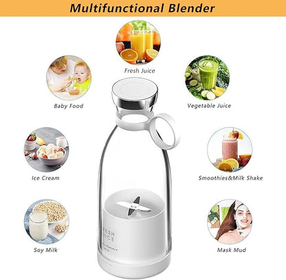350ML Electric Juicer Blender Mixer USB Rechargeable Machine