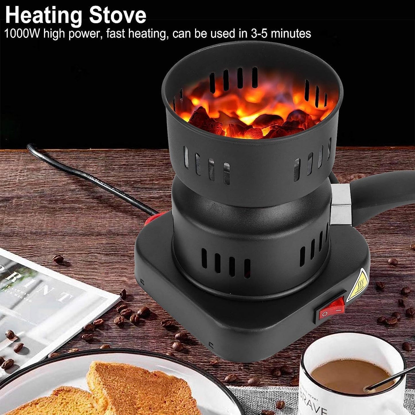 ARTC Electric Charcoal Burner with Handle
