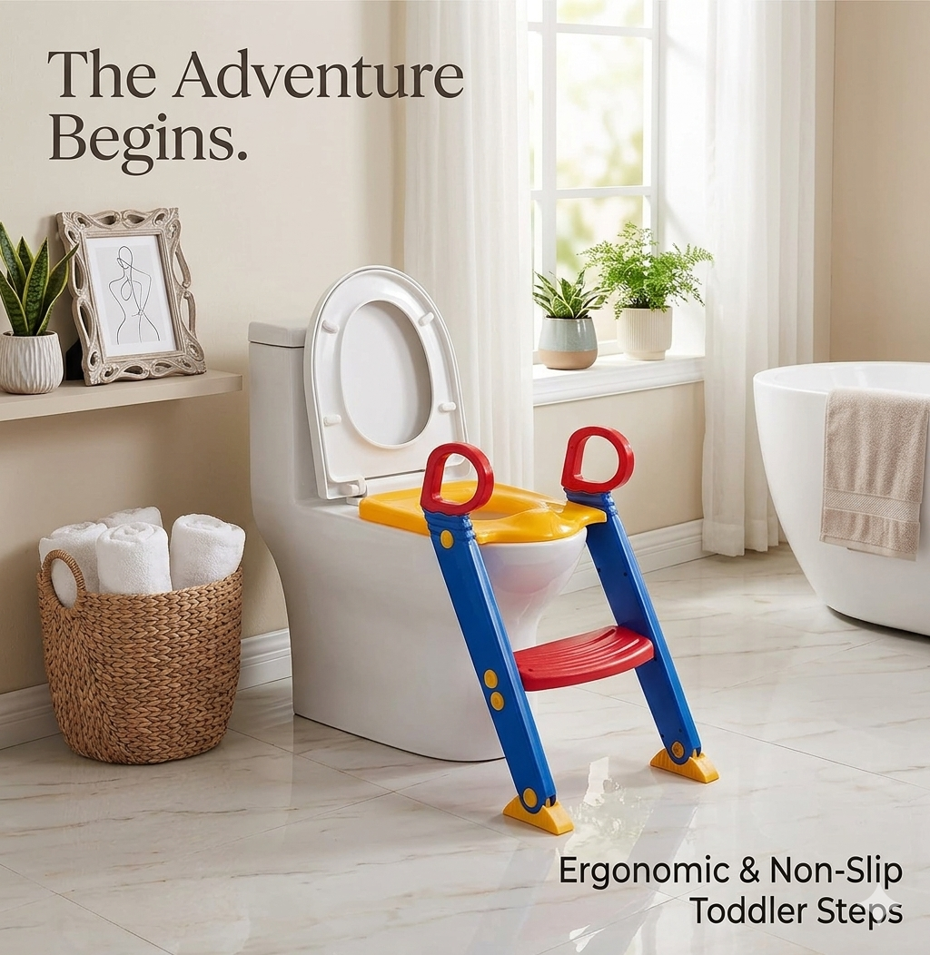 Kids Toilet Ladder Toddler Potty Training Seat