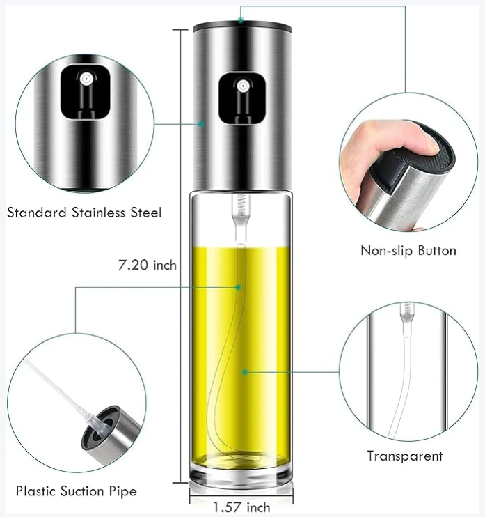 Oil Sprayer Botel Air Fryer  for Cooking,100ml