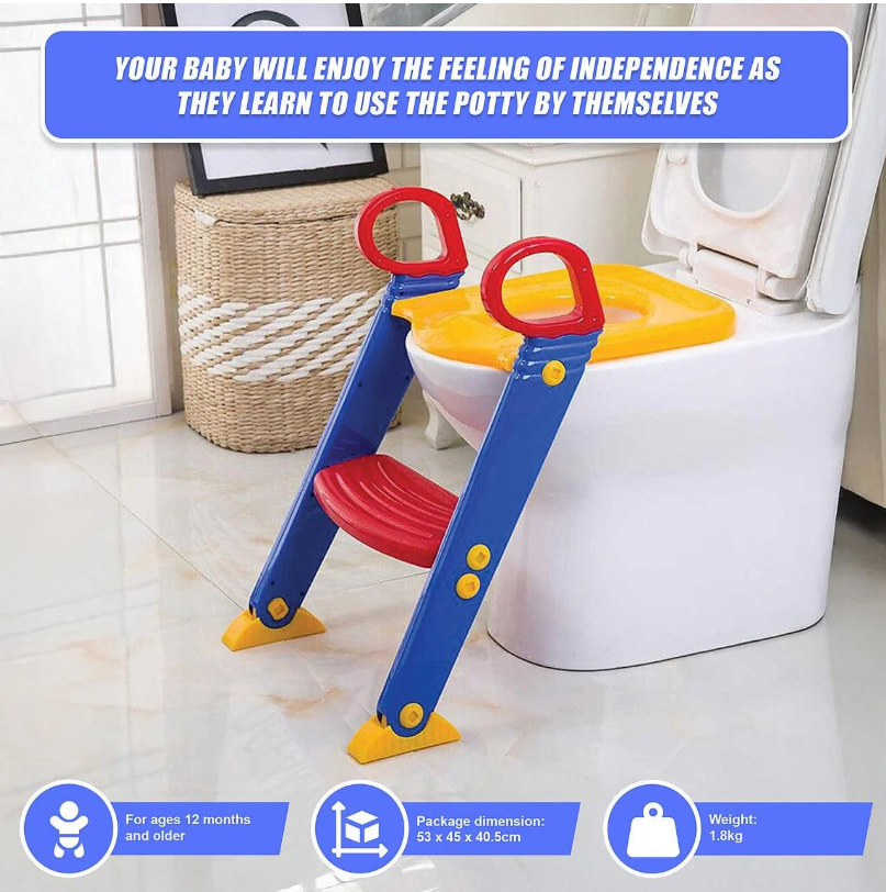 Kids Toilet Ladder Toddler Potty Training Seat