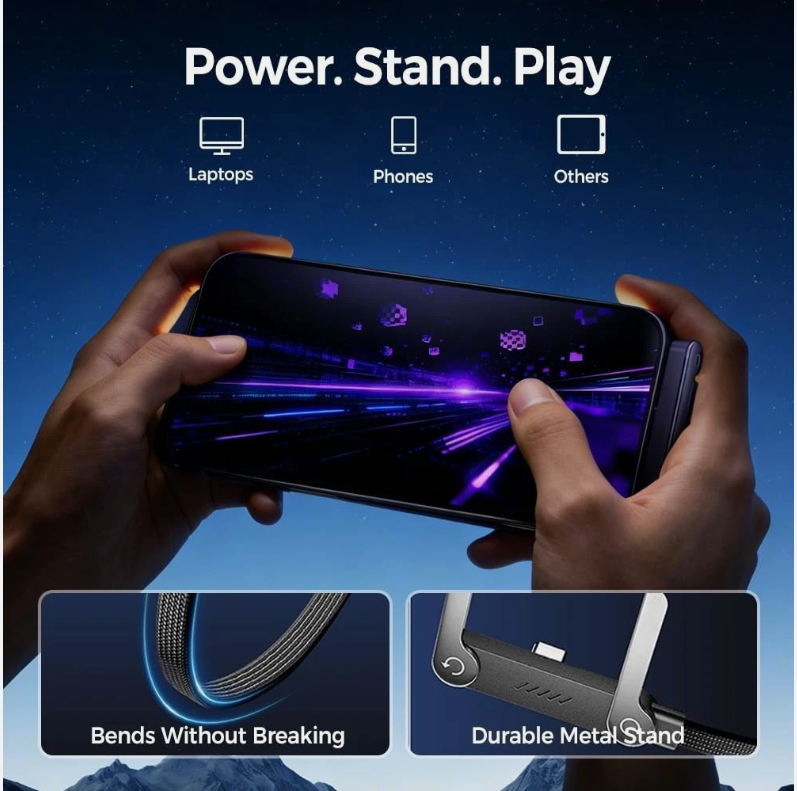 2-in-1 Stand Charging Cable